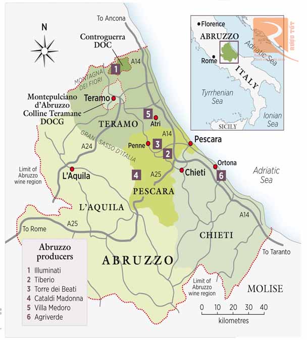 rượu vang Vùng Abruzzo