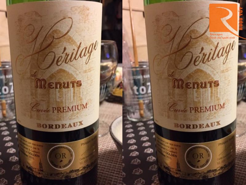 Rượu vang Heritage de Menuts