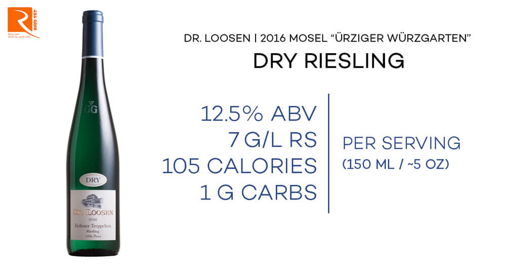 Dr. Loosen Mosel Valley Urziger Wurzgarten khô Riesling 2016