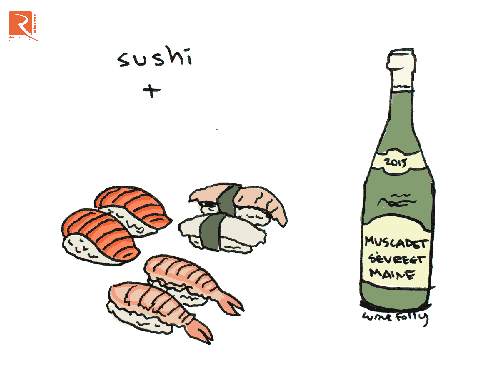 Kết hợp rượu vang với Sushi như thế nào?