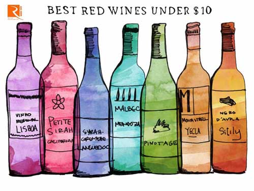 Những loại rượu vang đỏ tốt nhất giá rẻ trước năm 2015.