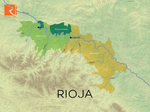 Những thung lũng của vùng rượu vang Rioja.