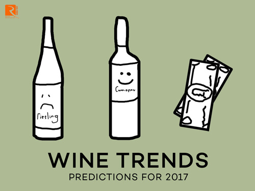 8 Xu hướng rượu vang chính của năm 2017 ở Mỹ.