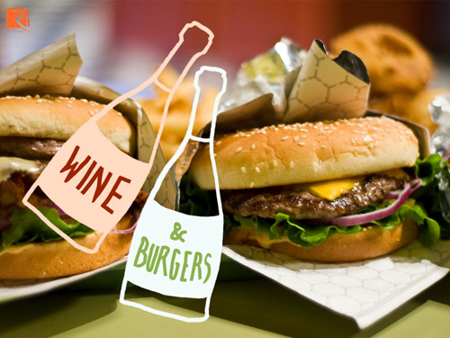 Rượu vang kết hợp với Humburger sẽ ra sao?