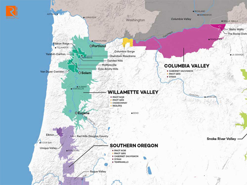 Vùng Van Duzer ở Oregon là nơi sản xuất rượu vang mới.