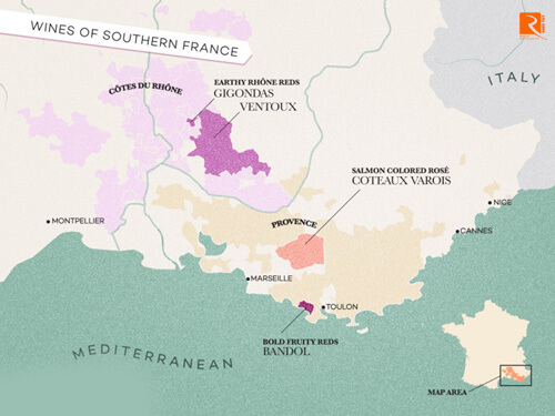 Rượu vang của miền Nam nước Pháp có những loại nào?