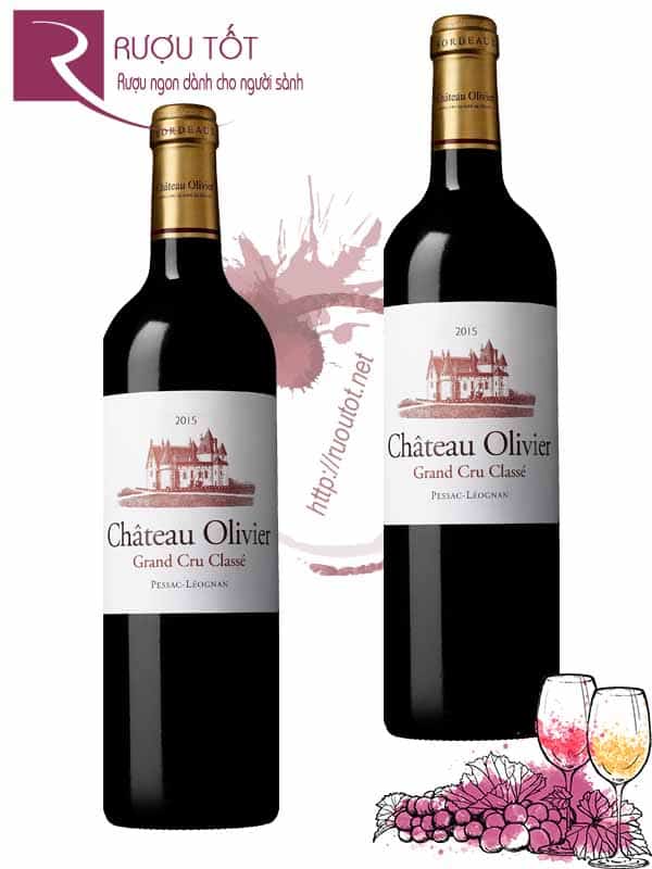 Rượu Vang Chateau Olivier Rouge Grand Cru Classé Thượng hạng