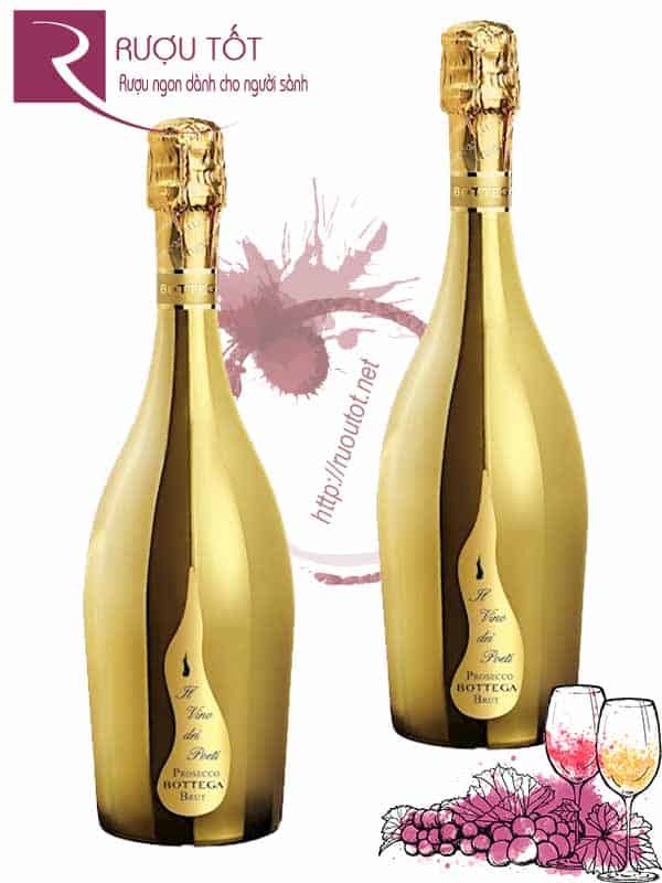 Rượu Champagne Bottega Gold Il Vino Dei Poeti hảo hạng