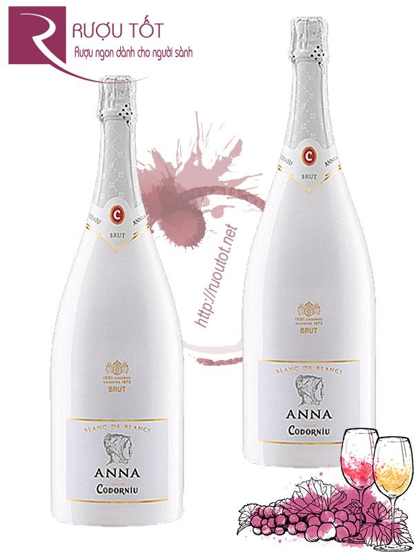Rượu Vang nổ Anna de Codorniu Blanc de Blancs Brut Reserva