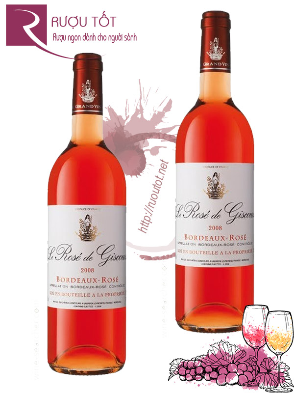 Vang Pháp Le Rose de Giscours Bordeaux Rose Thượng hạng