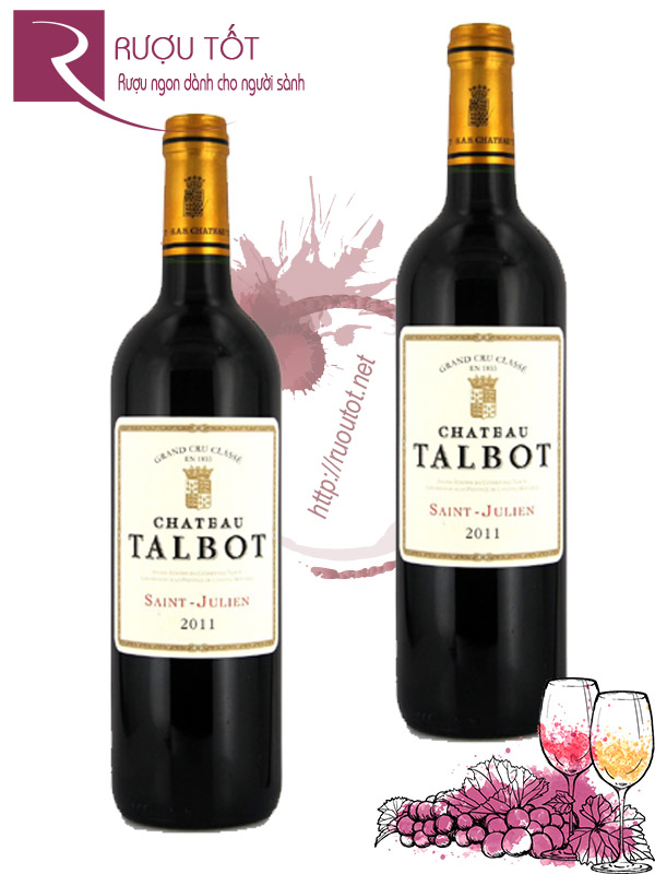 Rượu Vang Chateau Talbot Saint Julien Grand Cru Classe 2011