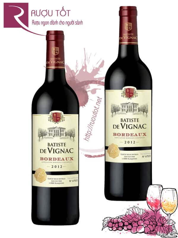 Vang Pháp Batiste de Vignac Bordeaux Thượng hạng