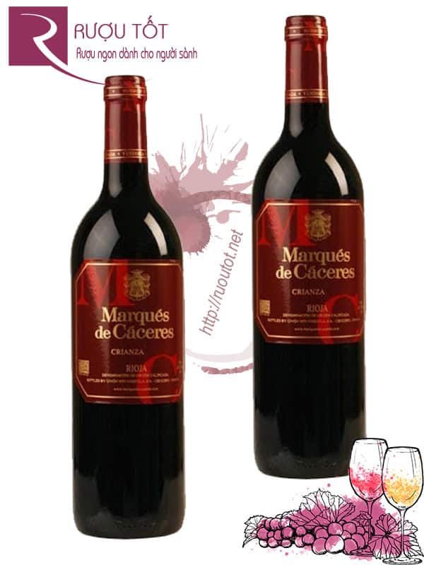 Rượu Vang Marques de Caceres Crianza Rioja Cao Cấp