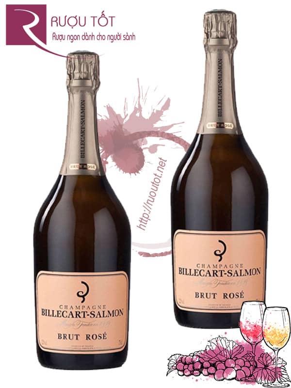 Champagne Pháp Billecart Salmon Brut Rose Cao cấp