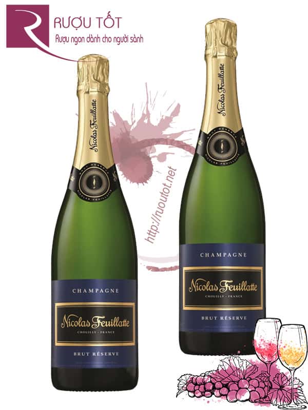 Champagne Pháp Nicolas Feuillatte Brut Reserve Cao cấp