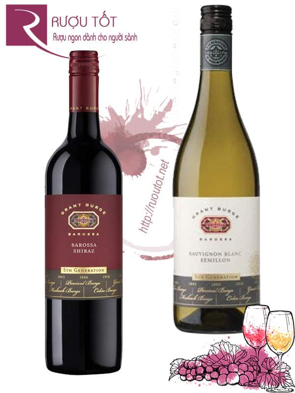 Rượu vang Grant Burge 5th Generation Barossa Red - White Hảo hạng