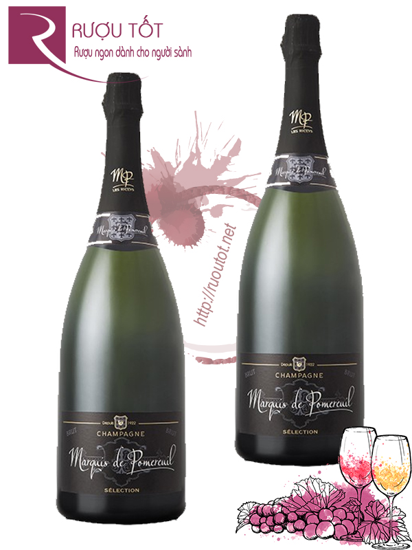 Champagne Pháp Marquis de Pomereuil Brut Cuvee Selection