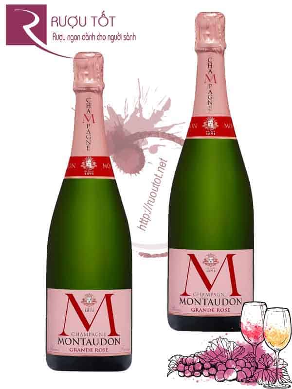 Rượu Champagne Pháp MMontaudon Brut Grande Rose Cao Cấp