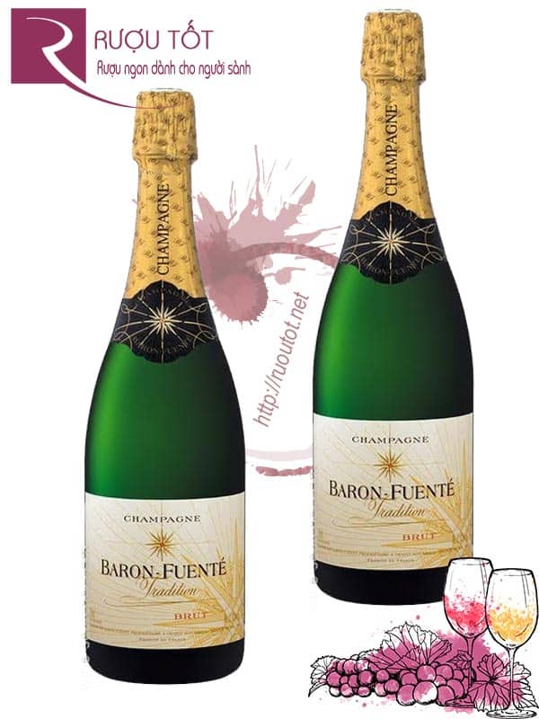 Rượu Champagne Pháp Baron Fuente Cuvee Tradition Brut Cao Cấp