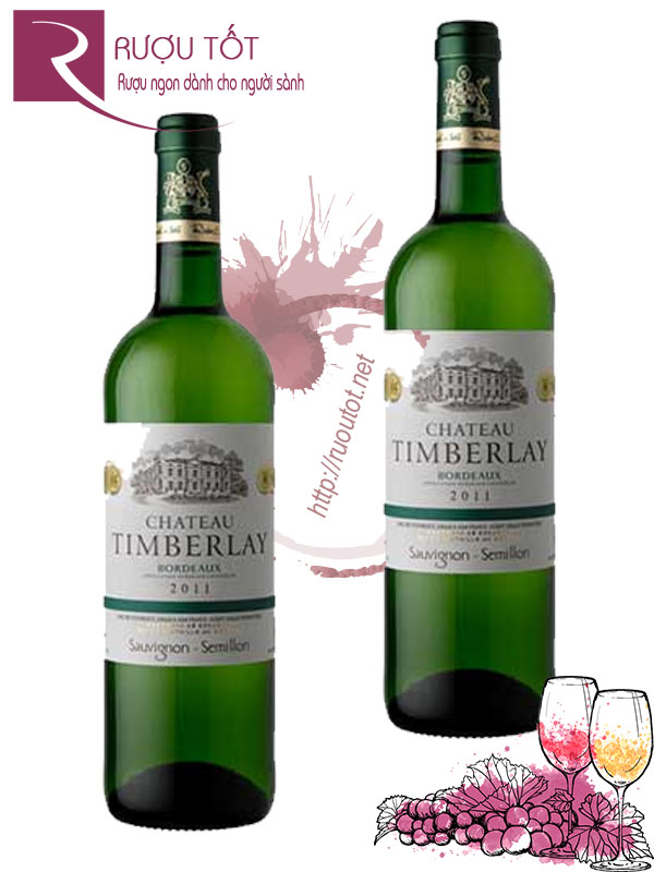 Rượu Vang Chateau Timberlay Bordeaux Blanc Chính hãng