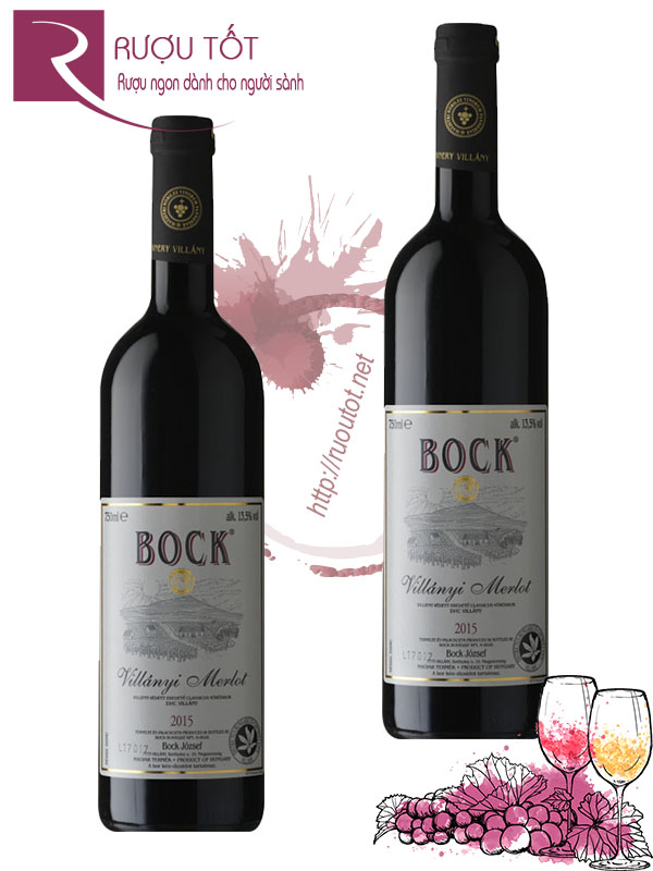 Rượu vang Bock Villany Merlot Villany-Siklos Chiết khấu cao