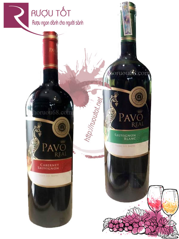 Rượu Vang Pavo Real Varietal Red - White Cao cấp