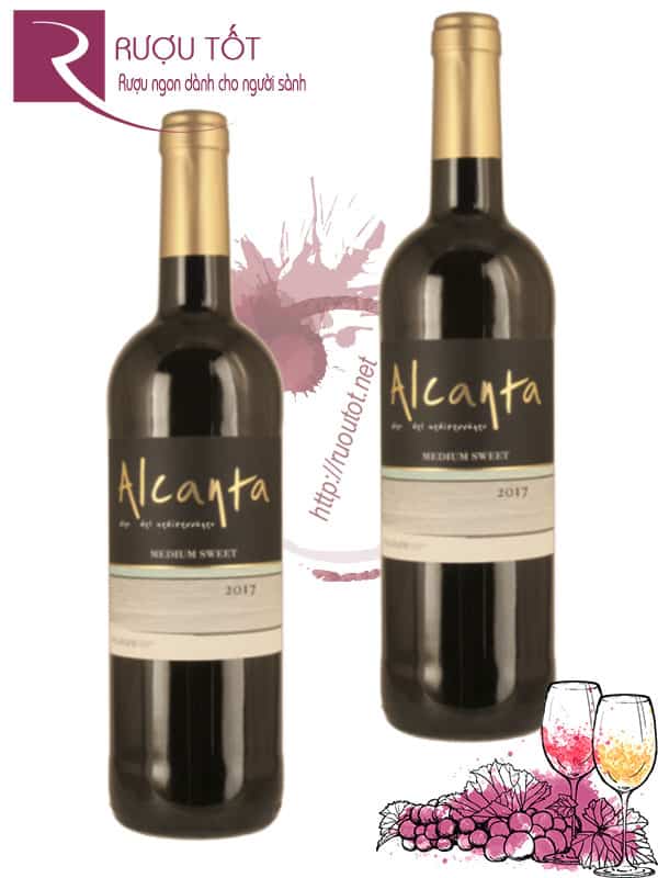 Rượu vang Alcanta Medium Sweet Red Blend Thượng hạng