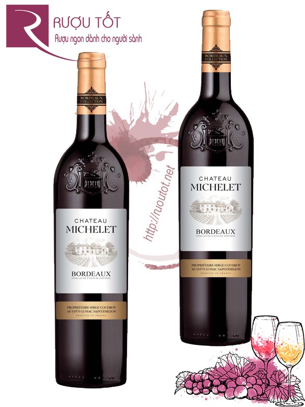 Rượu Vang Chateau Michelet Bordeaux 750ml Thượng hạng
