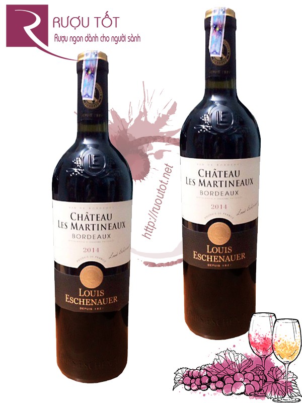 Rượu Vang Chateau Les Martineaux Bordeaux LE Cao cấp