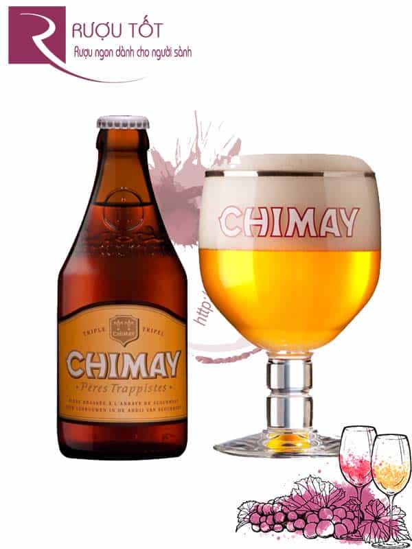 Bia Chimay trắng White 8% Bỉ - chai 330 ml Limited