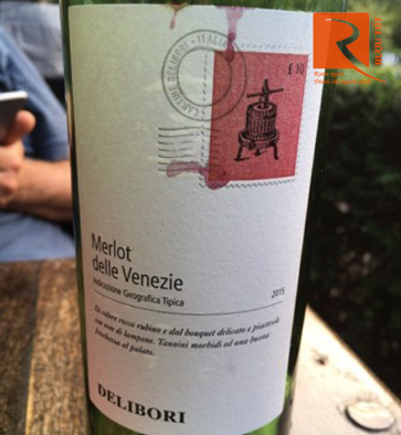 Rượu vang Ý Delibori Merlot delle Venezie