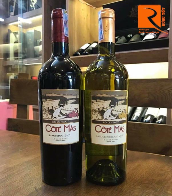 Rượu vang trắng Cote Mas Languedoc