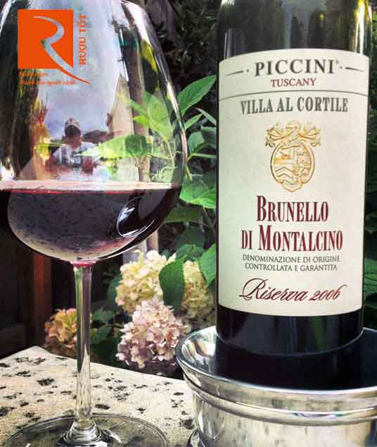 Vang Ý Piccini Brunello Di Montalcino Villa Al Cortile