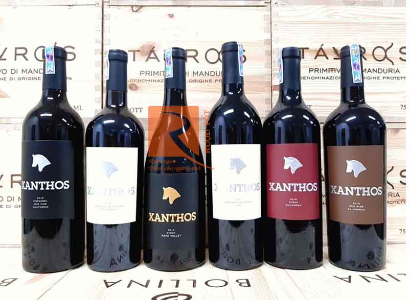 Vang đỏ Xanthos Zinfandel old vines