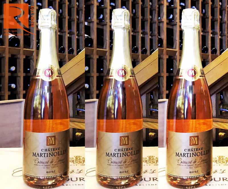 Vang nổ Pháp Chateaux Martinolles Cremant De Limoux Rose