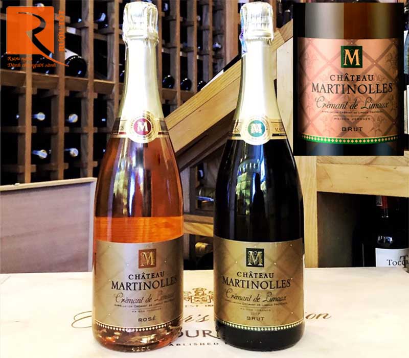 Rượu vang nổ Chateaux Martinolles Cremant De Limoux Blanc