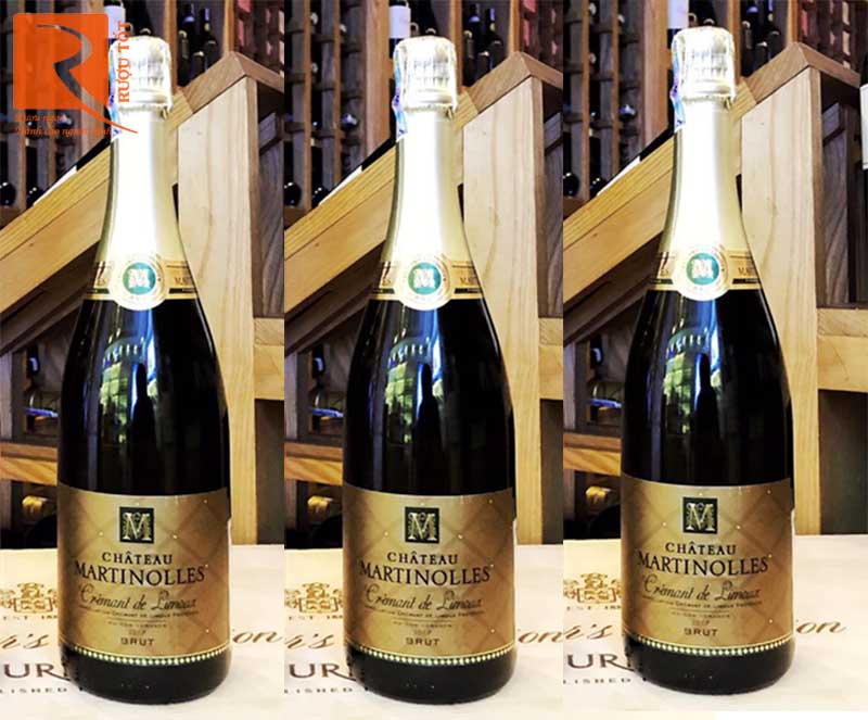 Rượu vang nổ Pháp Chateaux Martinolles Cremant De Limoux Blanc