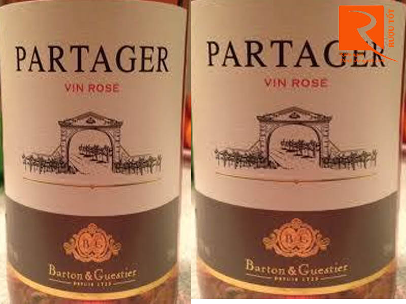 Vang hồng Pháp Barton & Guestier Partager Rose