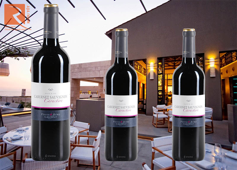 Rượu Vang Cabernet Sauvignon Pays d Oc Caractere 13,5%