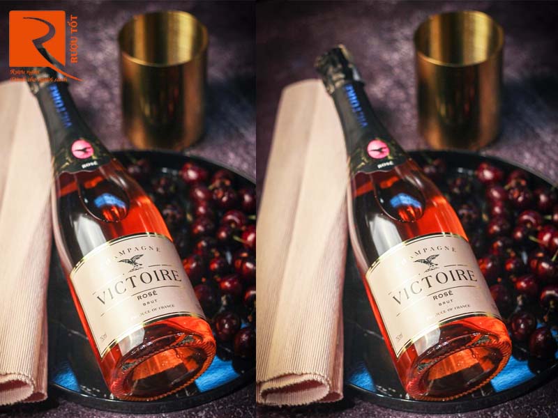 Rượu Champagne Pháp Victoire Rose Brut