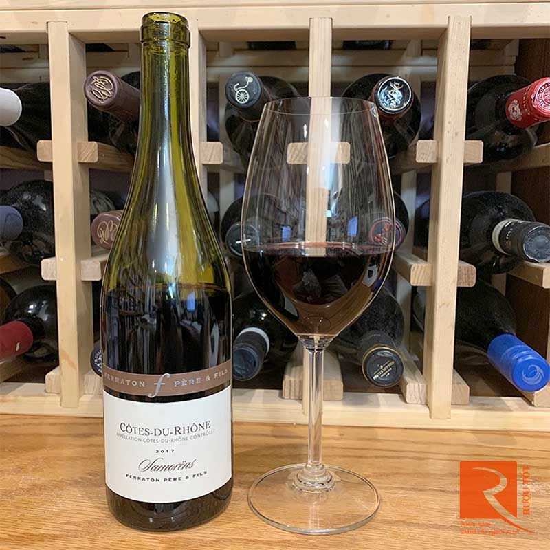 Rượu Vang Cotes du Rhone Samorens Rouge