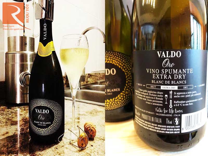 Vang nổ Valdo Oro Blanc De Blancs Spumante Extra Dry