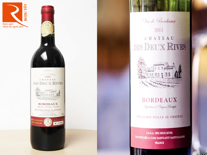 Rượu vang Château Des Deux Rives Bordeaux