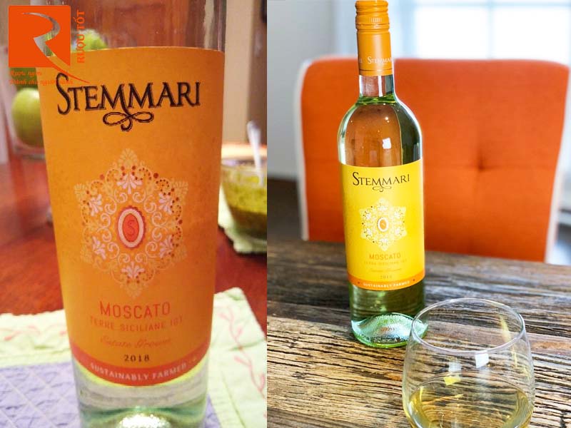 Rượu vang trắng Stemmari Moscato Sicilia IGT