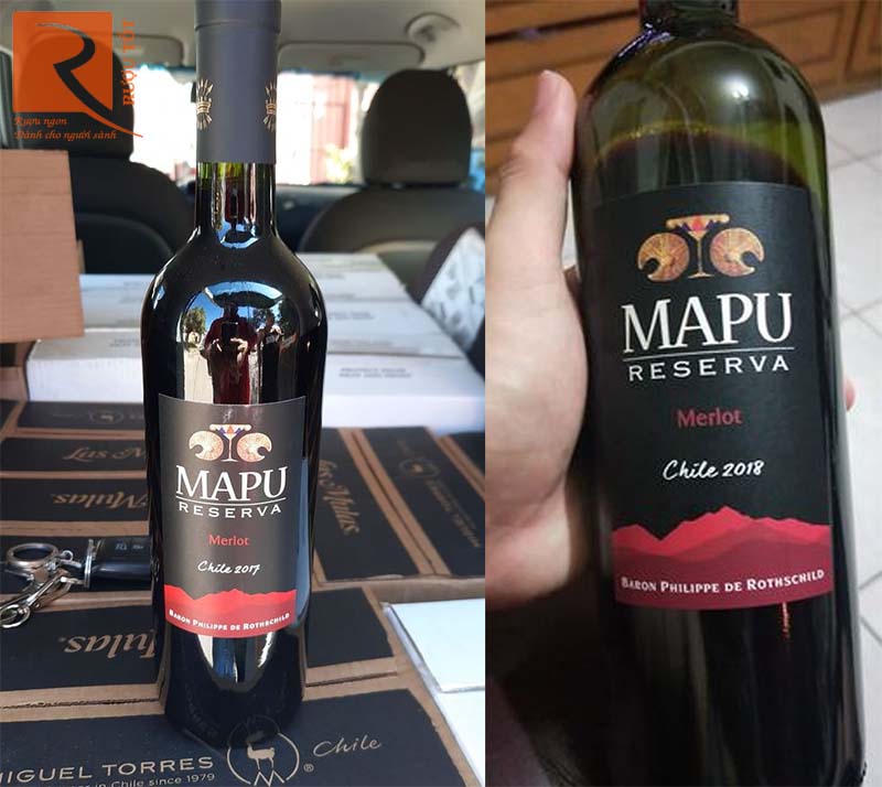 Rượu Vang Mapu Baron Philippe de Rothschild Reserva Merlot