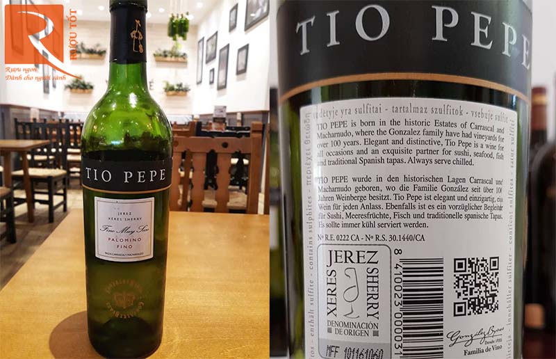 Vang Tây Ban Nha Tio Pepe Jerez Fino Muy Seco Gonzalez Byass