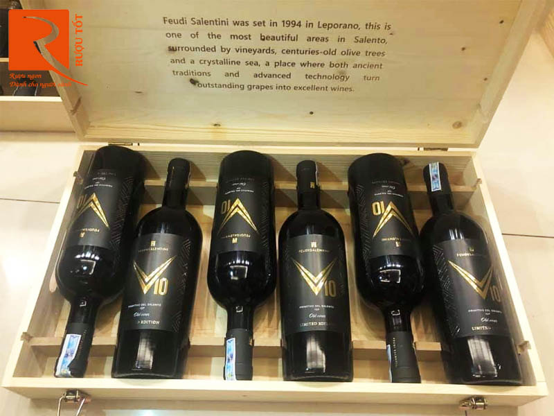 Vang đỏ V10 Old Wine Primitivo Salento IGT 18,5% 