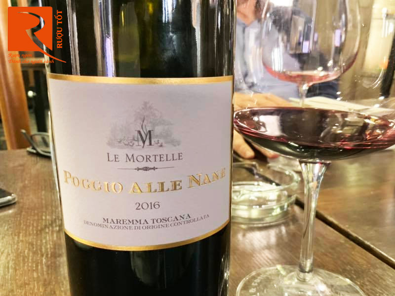 Rượu vang Poggio Alle Nane Le Mortelle Maremma Toscana DOC