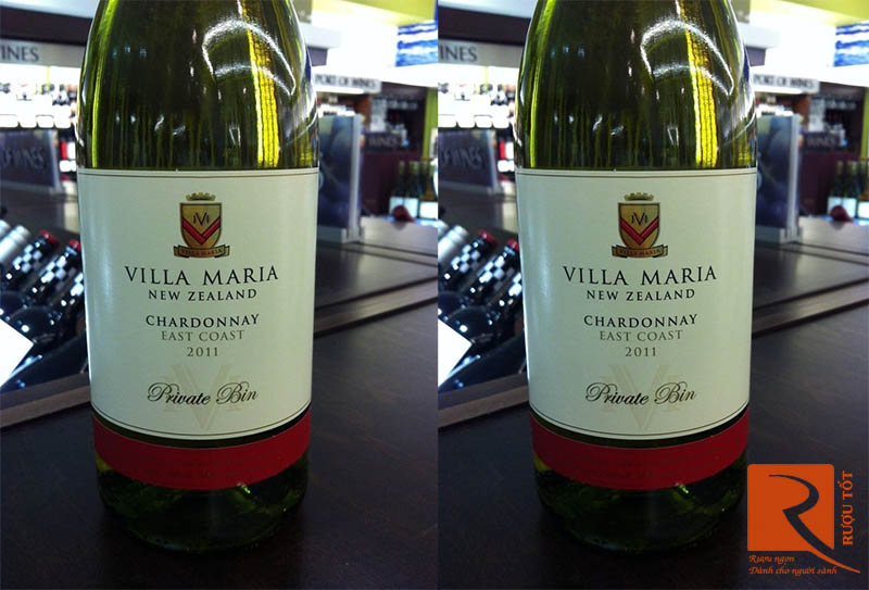 Vang New Zealand Villa Maria Chardonnay East Coast Private Bin