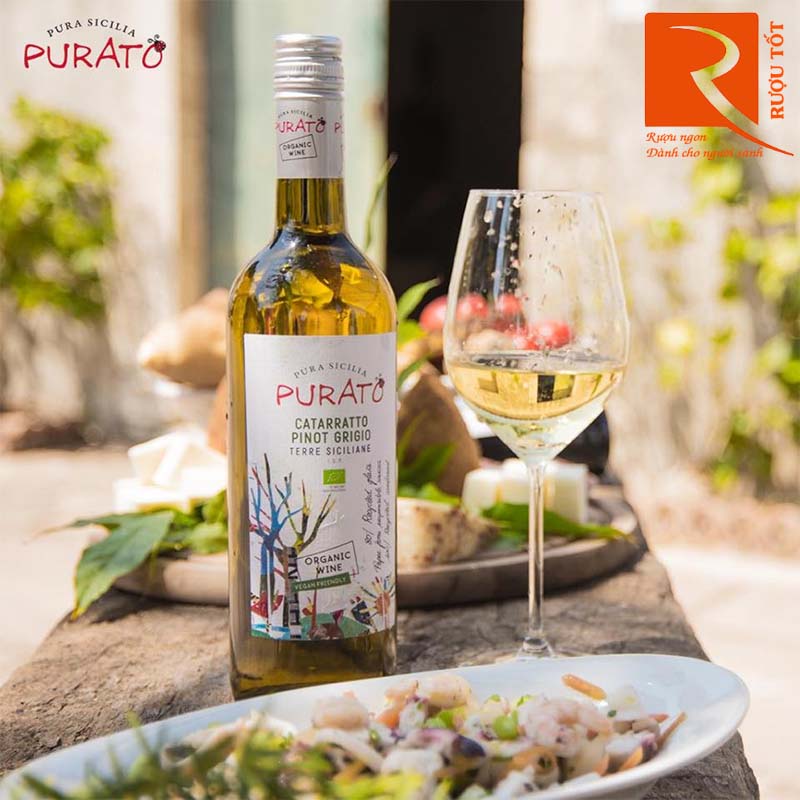 Rượu Vang Purato Catarratto Pinot Grigio Organic